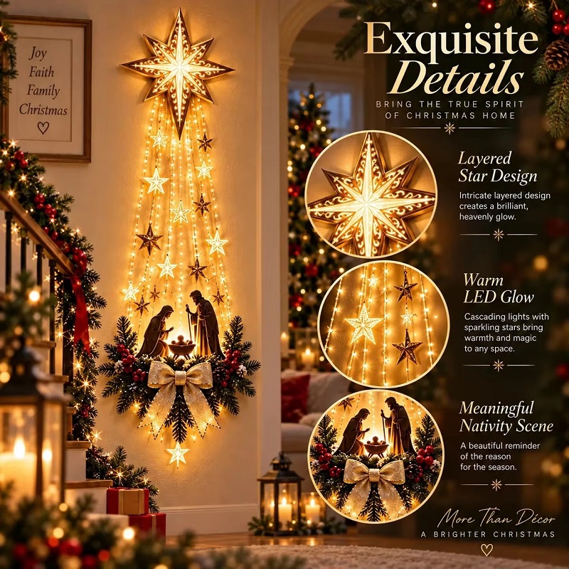 Lighting Decoration Ideas - Christmas Bethlehem/* Star of Faith Lighted