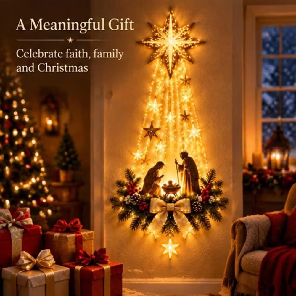 Lighting Decoration Ideas - Bethlehem Star of Faith Lighted Nativity