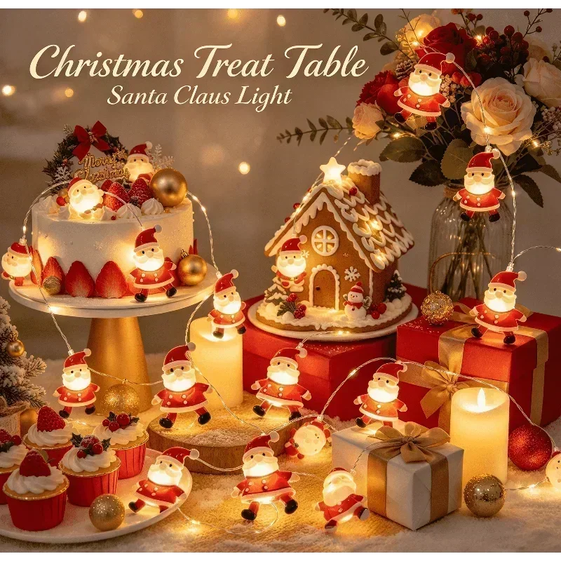 Lighting Christmas Decor - 2M 20leds Christmas Decoration Garland Lights