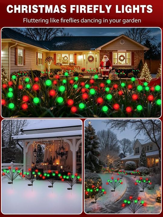 Solar Firefly Lights for Outdo - Lighting Christmas Decor 评论和价格