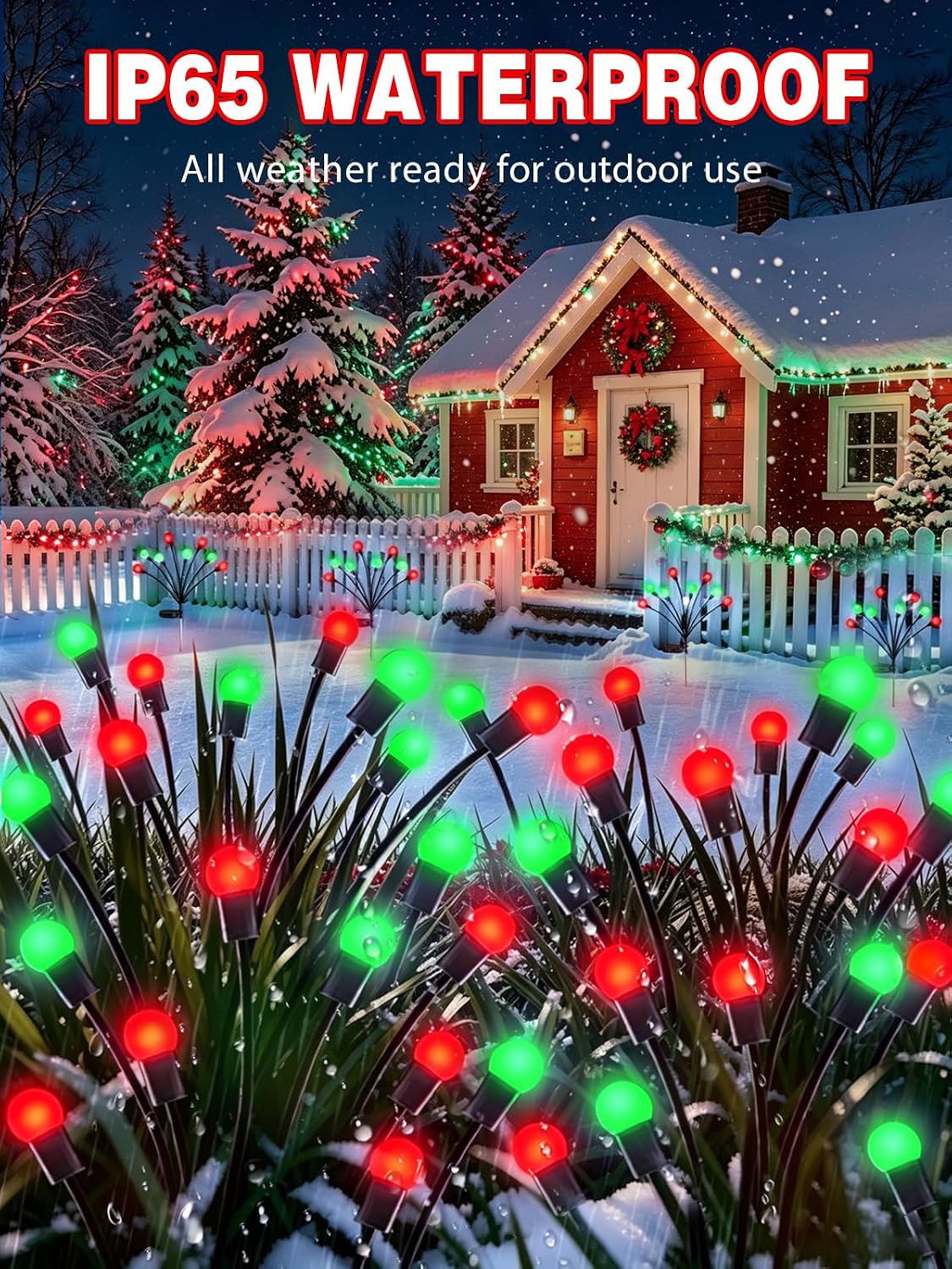 Solar Firefly Lights for Outdo - Lighting Christmas Decor 评论和价格