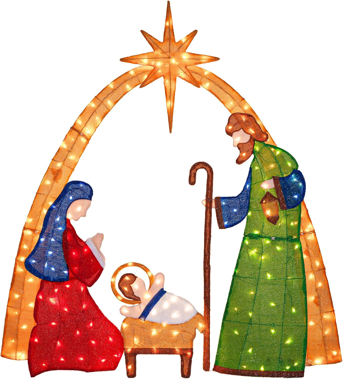 5.5 FT 2.5D Lighted Christmas  - Lighting Christmas Decor 评论和价格