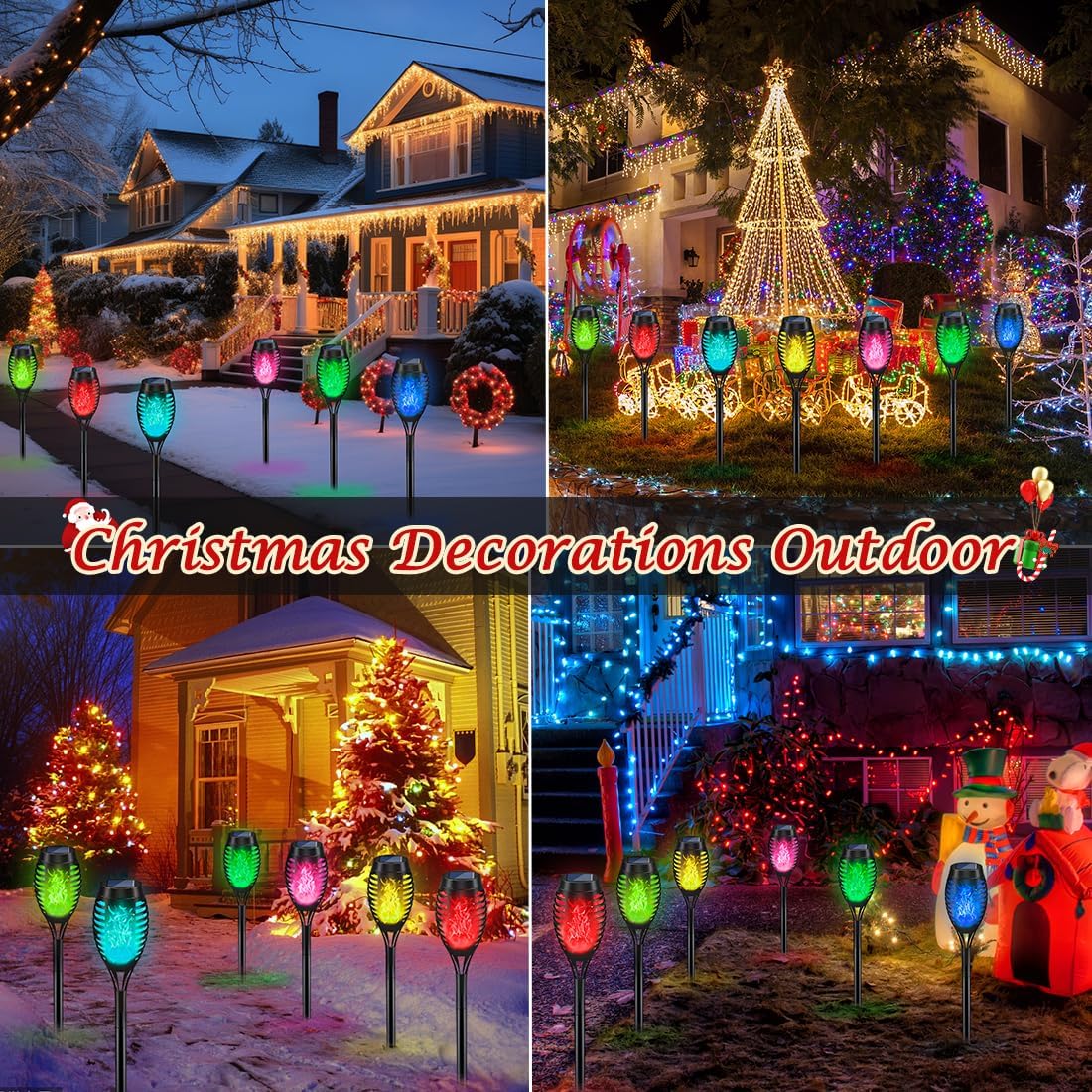 Solar Christmas Lights for Out - Lighting Christmas Decor 评论和价格