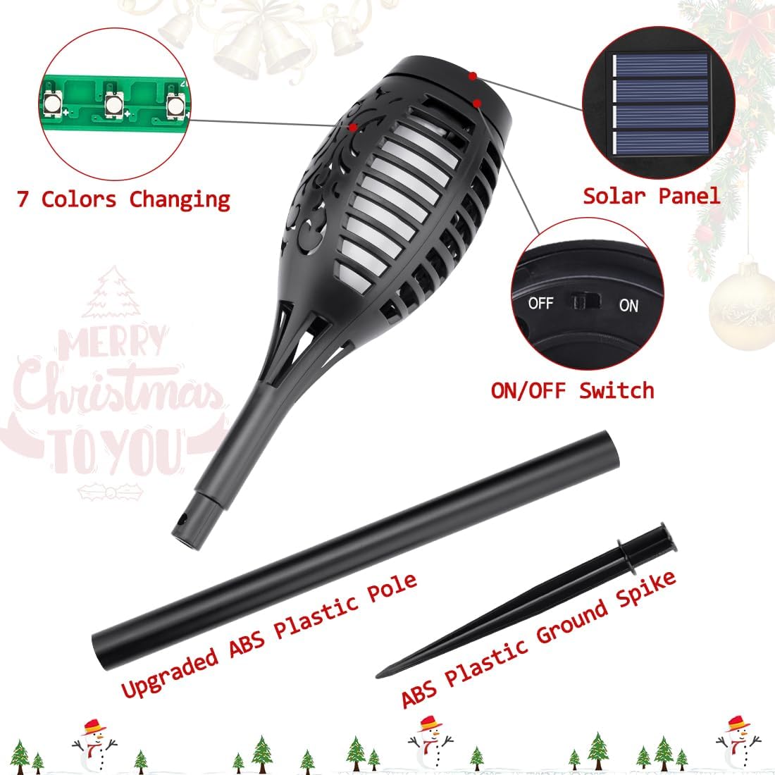 Solar Christmas Lights for Out - Lighting Christmas Decor 评论和价格