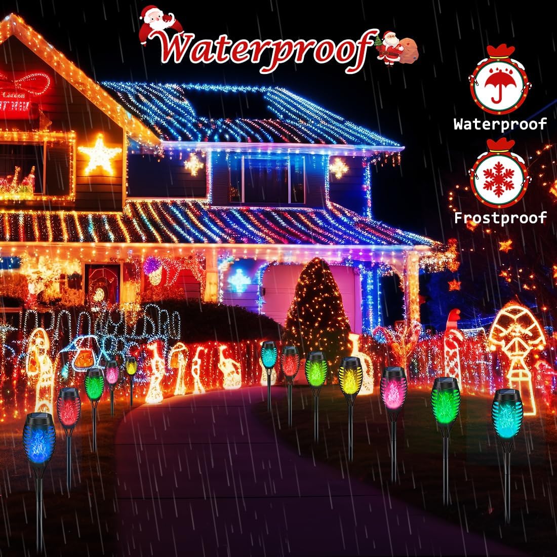 Solar Christmas Lights for Out - Lighting Christmas Decor 评论和价格