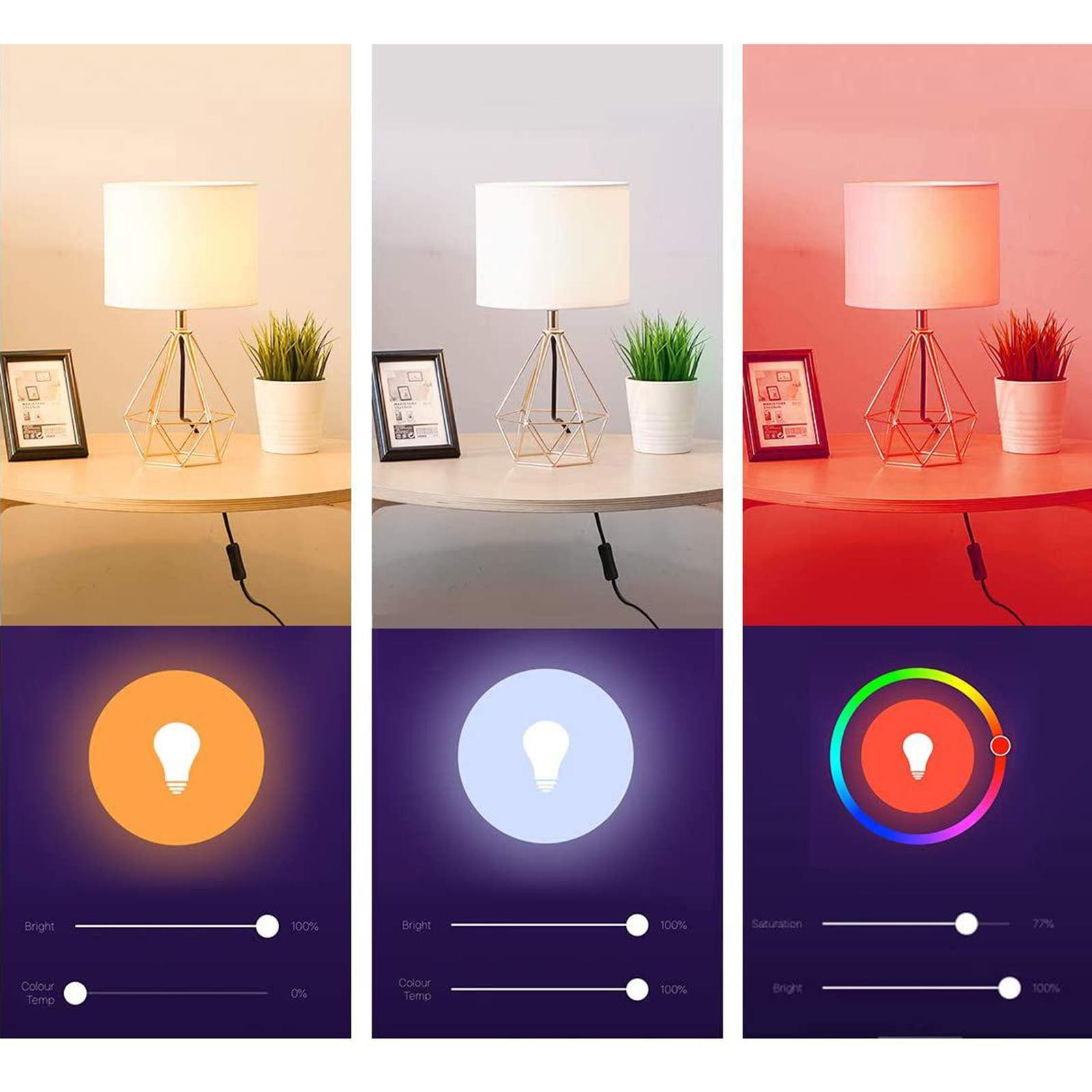 Smart Dimmable RGB CW LED Bulb - Lighting Decor Bedroom 评论和价格