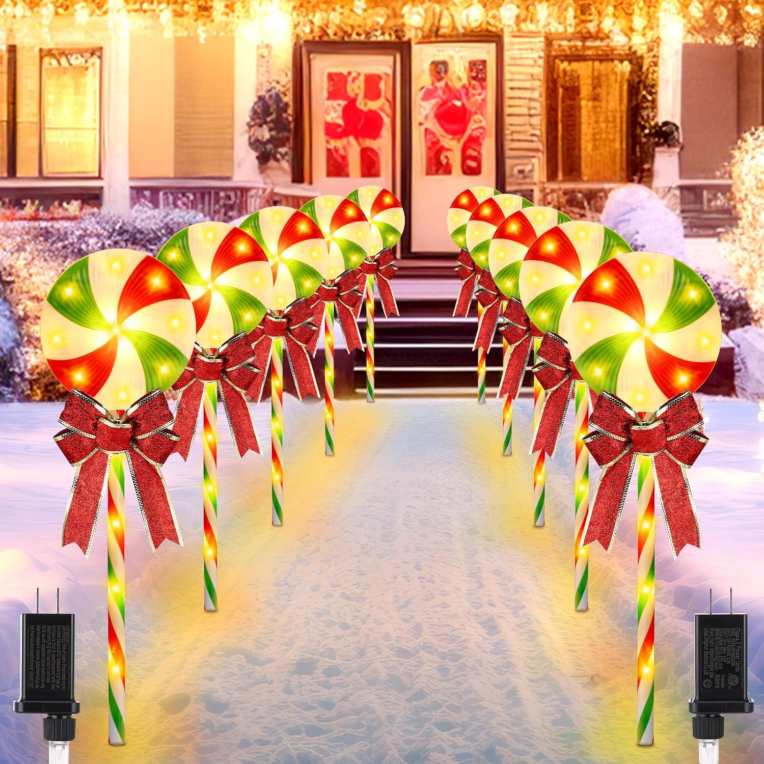 Christmas Pathway Marker Light - Lighting Christmas Decor 评论和价格