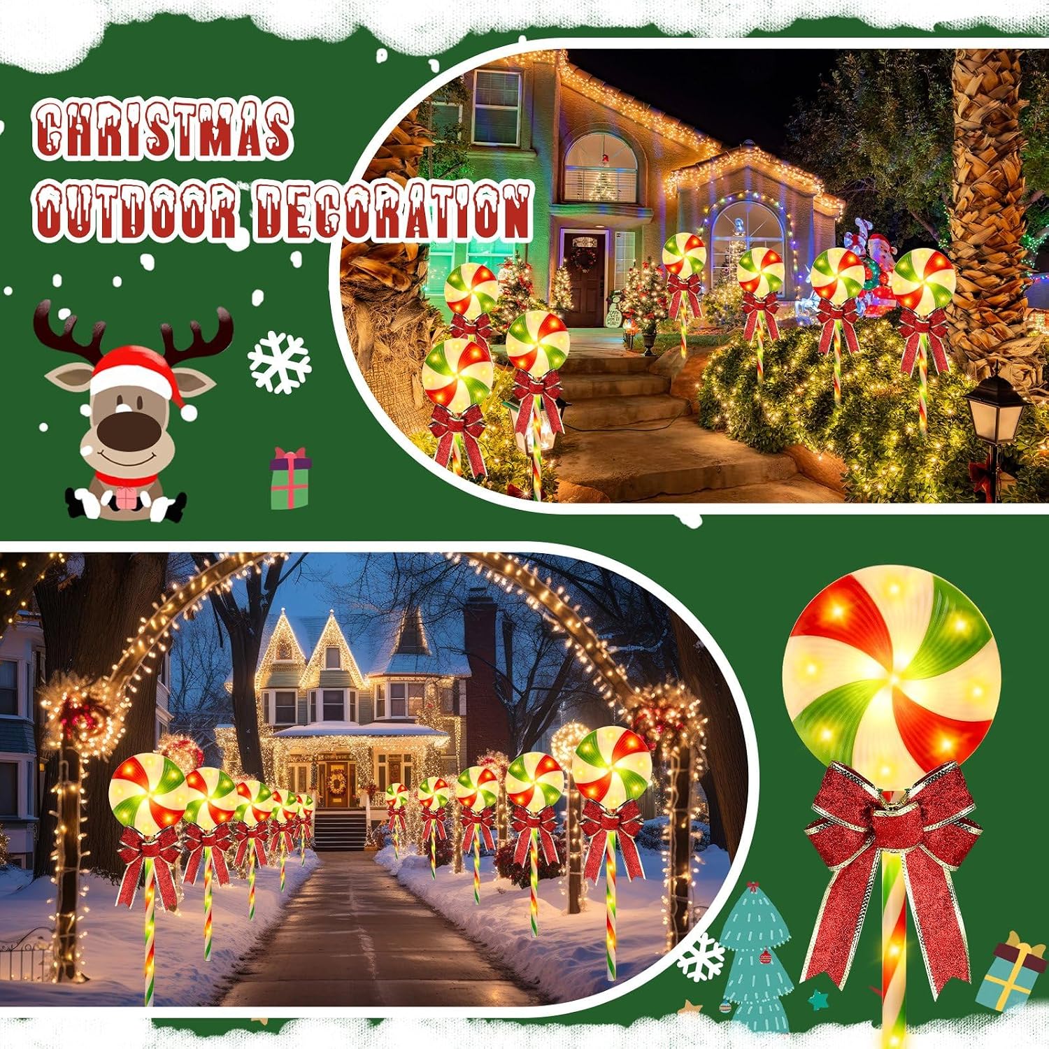 Christmas Pathway Marker Light - Lighting Christmas Decor 评论和价格