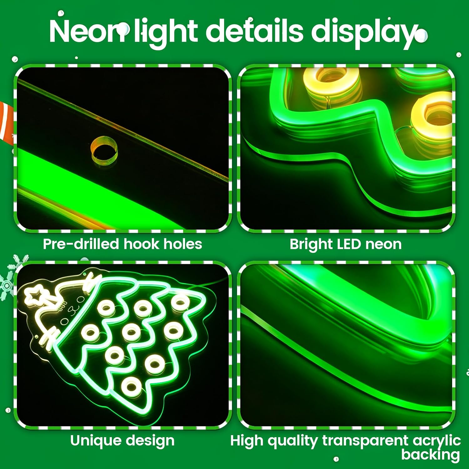 Christmas Tree LED Neon Sign U - Lighting Christmas Decor 评论和价格