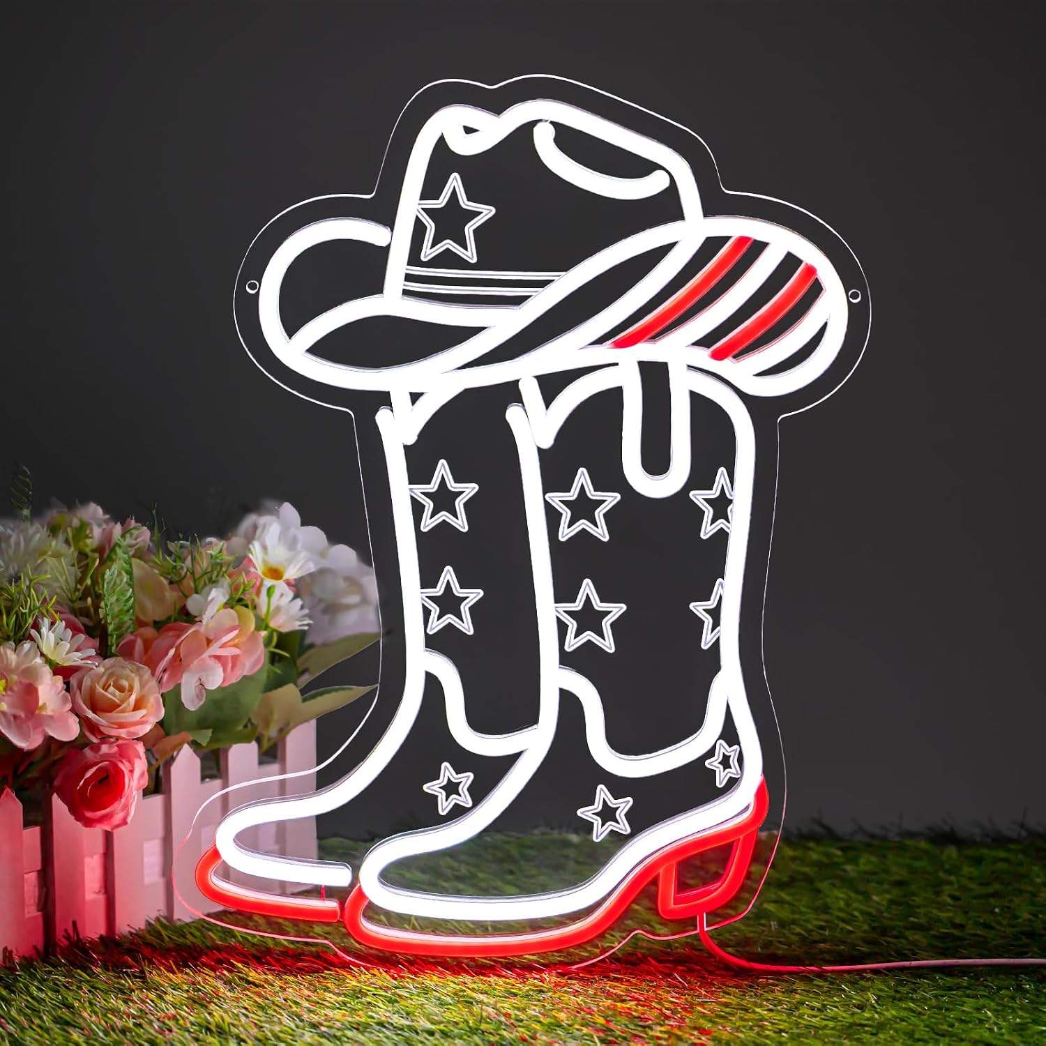 Cowboy Boots and Hat LED Neon  - Lighting Decoration Ideas 评论和价格