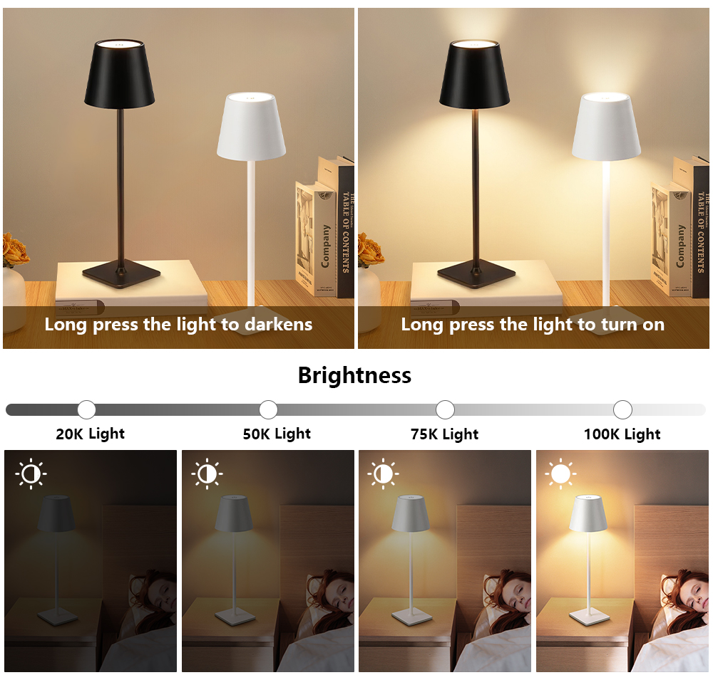 LED Rechargeable Desk Light Wi - Decor Lighting Lamps 评论和价格